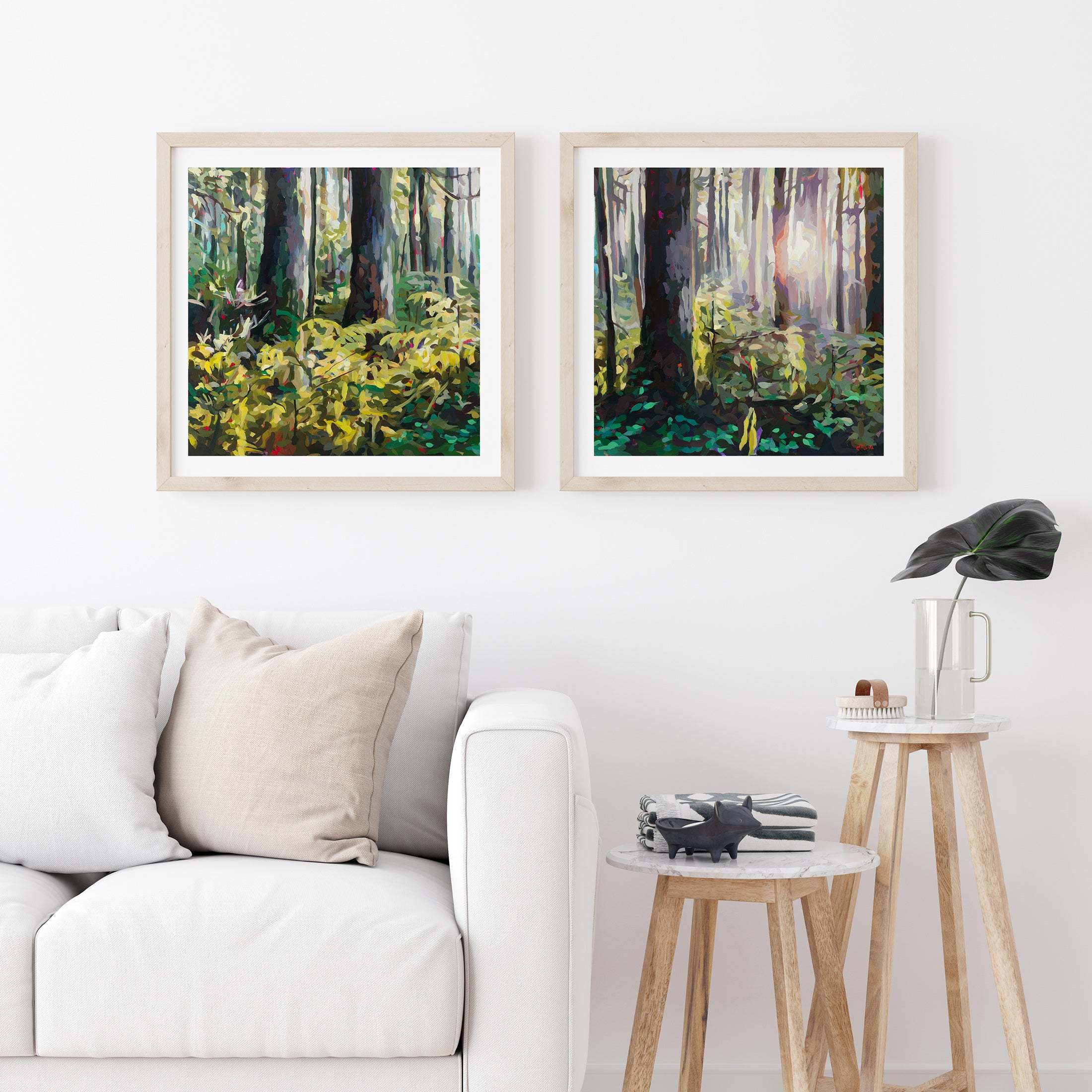Forest Green, Set of 2 Prints