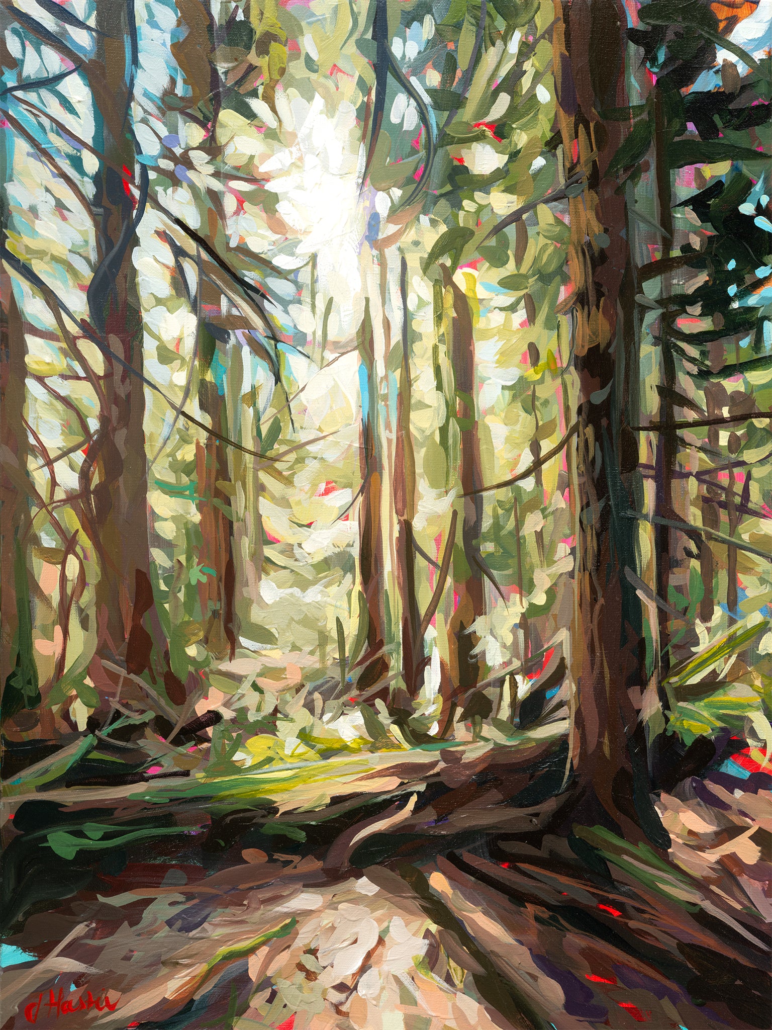 Forest Paintings by Joanne Hastie