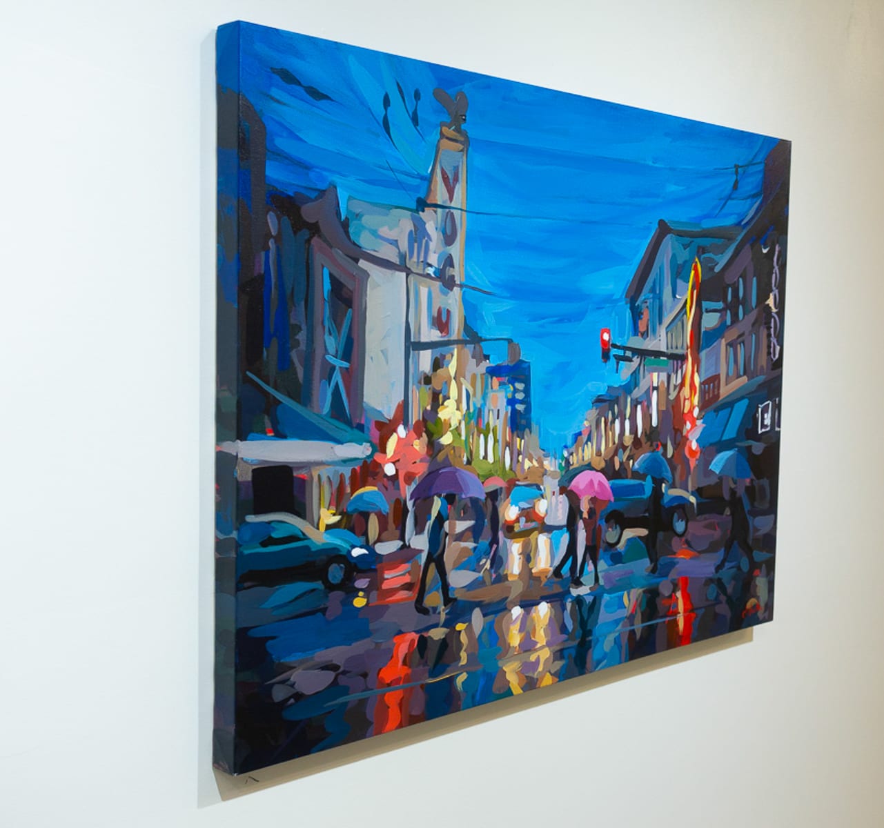 Original Painting It's Raining by artist Joanne Hastie