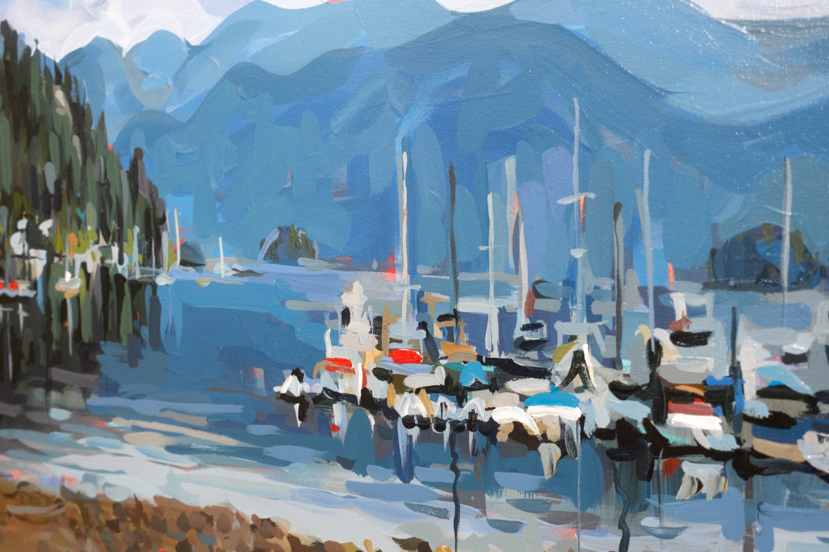 Deep Cove Original Painting by Vancouver artist Joanne Hastie